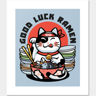 Good luck cat Posters and Art